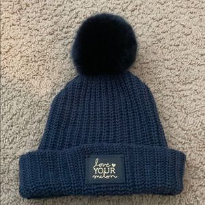 Love your melon navy winter hat